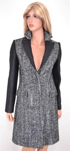 NEW KAREN MILLEN CR020 TAILORED TWEED WOOL BLEND HERRINGBONE MULTI COAT~8 12 40