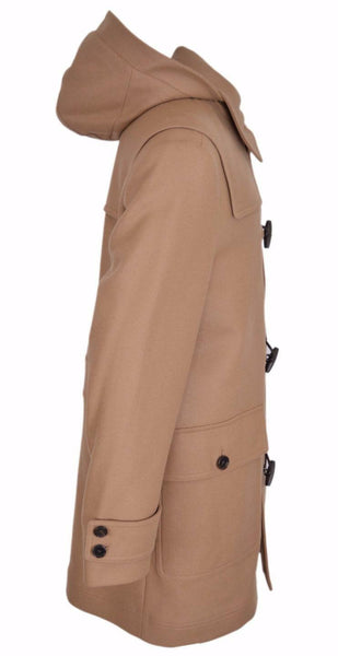 NEW Hugo Boss Men's $895 Wool Blend Camel "The Glen" Duffle Coat 44 U.S. XL