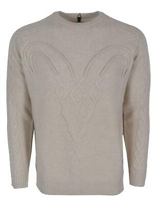 NEW Robert Graham R Collection FORTITUDE $795 Cream Cashmere RAM Sweater XL
