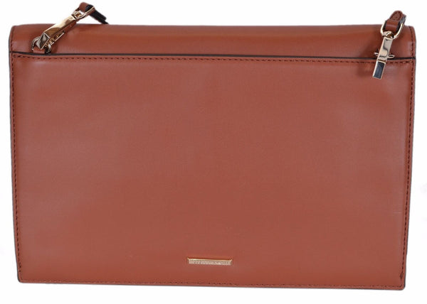 New Rebecca Minkoff $245 Brick Leather Pom Pom Crossbody Sofia Clutch Handbag
