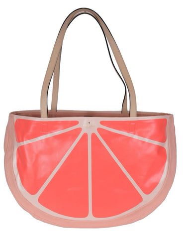 New Kate Spade Flights of Fancy Large Grapefruit Purse Handbag Tote