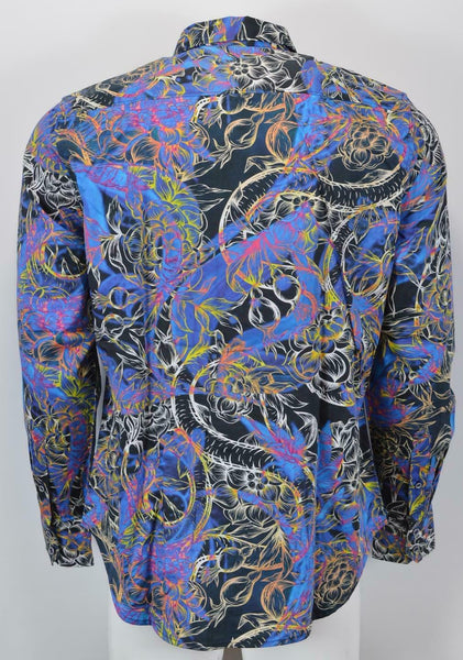 NEW Robert Graham $278 HAZELHURST Floral Paisley Embroidered Sports Shirt L