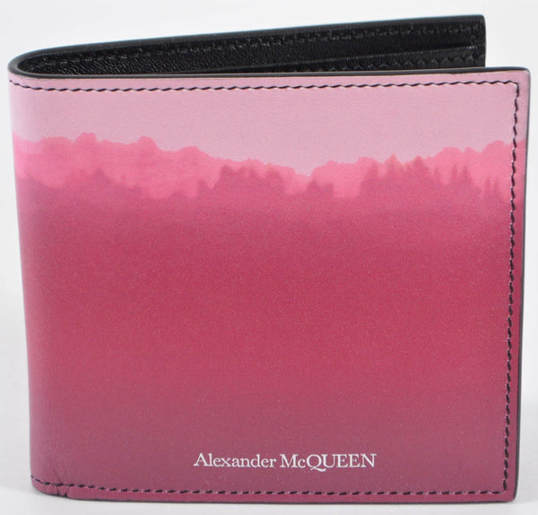 New Alexander McQueen Men's 502137 PLOTTER Ombre Leather Bifold Wallet