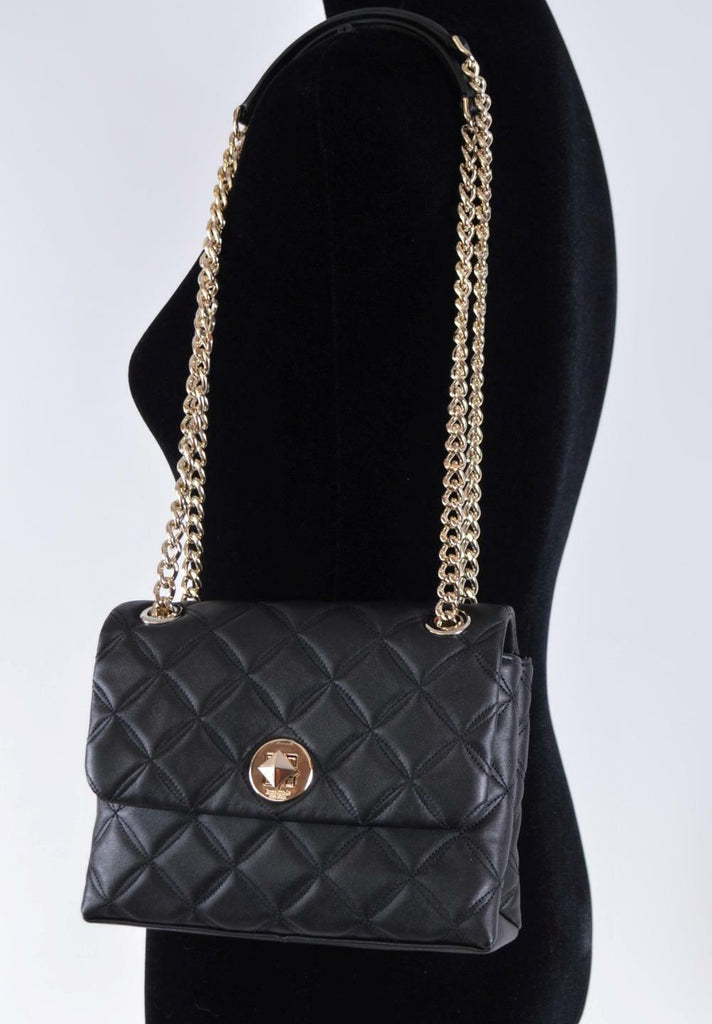 Kate Spade Chain-Link Quilted Bag - Black