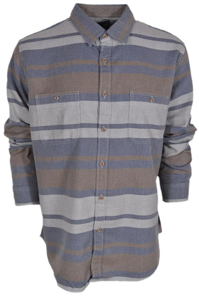 New J. Crew Men's Cotton Flannel Button Down Deck Stripe Work Shirt XXL