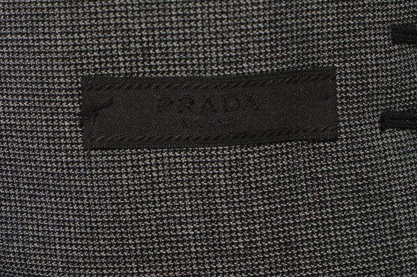 New Prada Men's $2,800 UC361D Grey 100% Wool Coat Jacket 50 IT 40 U.S. M