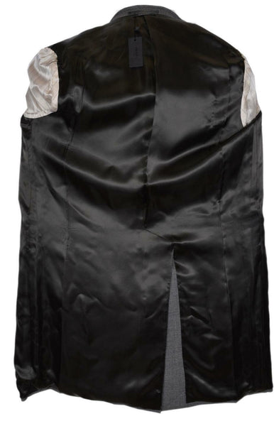New Prada Men's $2,800 UC361D Grey 100% Wool Coat Jacket 50 IT 40 U.S. M