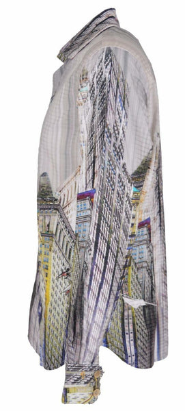 NEW Robert Graham THE HARDING Limited Edition City View Crystal Sport Shirt XS