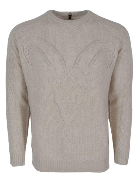 NEW Robert Graham R Collection FORTITUDE $795 Cream Cashmere RAM Sweater XL