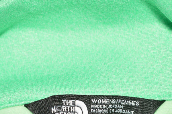 NEW The North Face TNF Women's 100 Green Cinder 1/4 Zip Pullover Stretch Shirt M