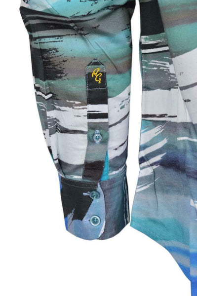 NEW Robert Graham $248 ARABIAN SEA Button Down Sports Dress Shirt 3XL