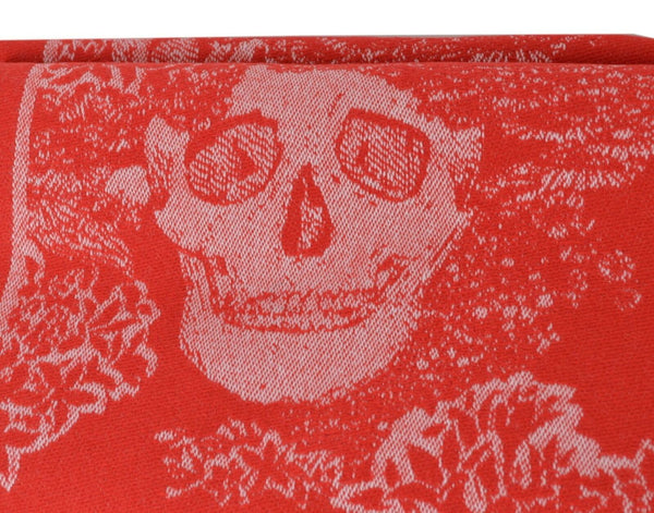 New Alexander McQueen 527942 $875 Large Wool Cashmere DREAMING SKULL Scarf Wrap
